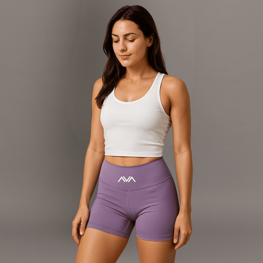 AE Yoga Performance Shorts for Women - Light Purple - SinfulXYoga Shorts