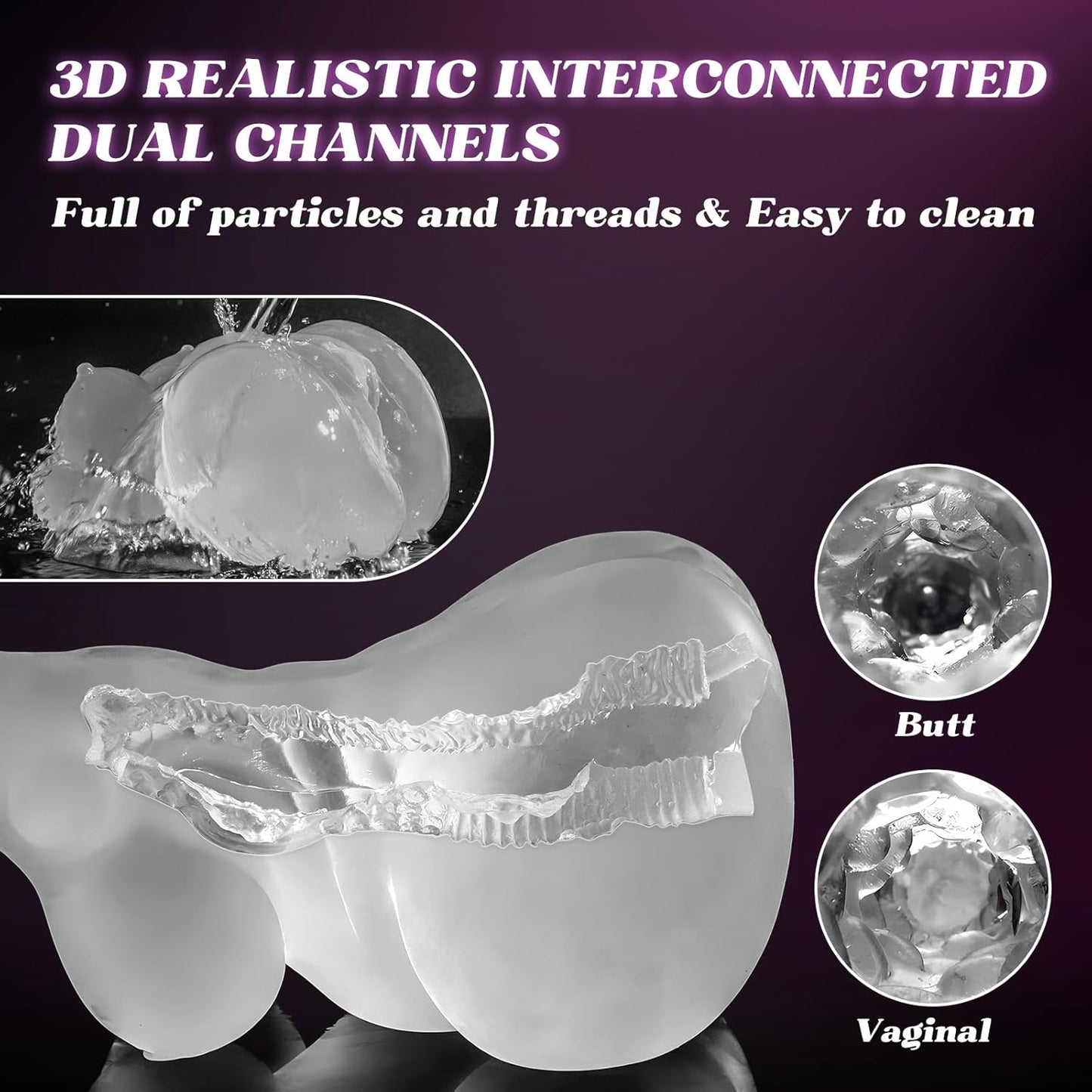 CurvyVision Transparent BBW Sex Doll Stroker - SinfulX -