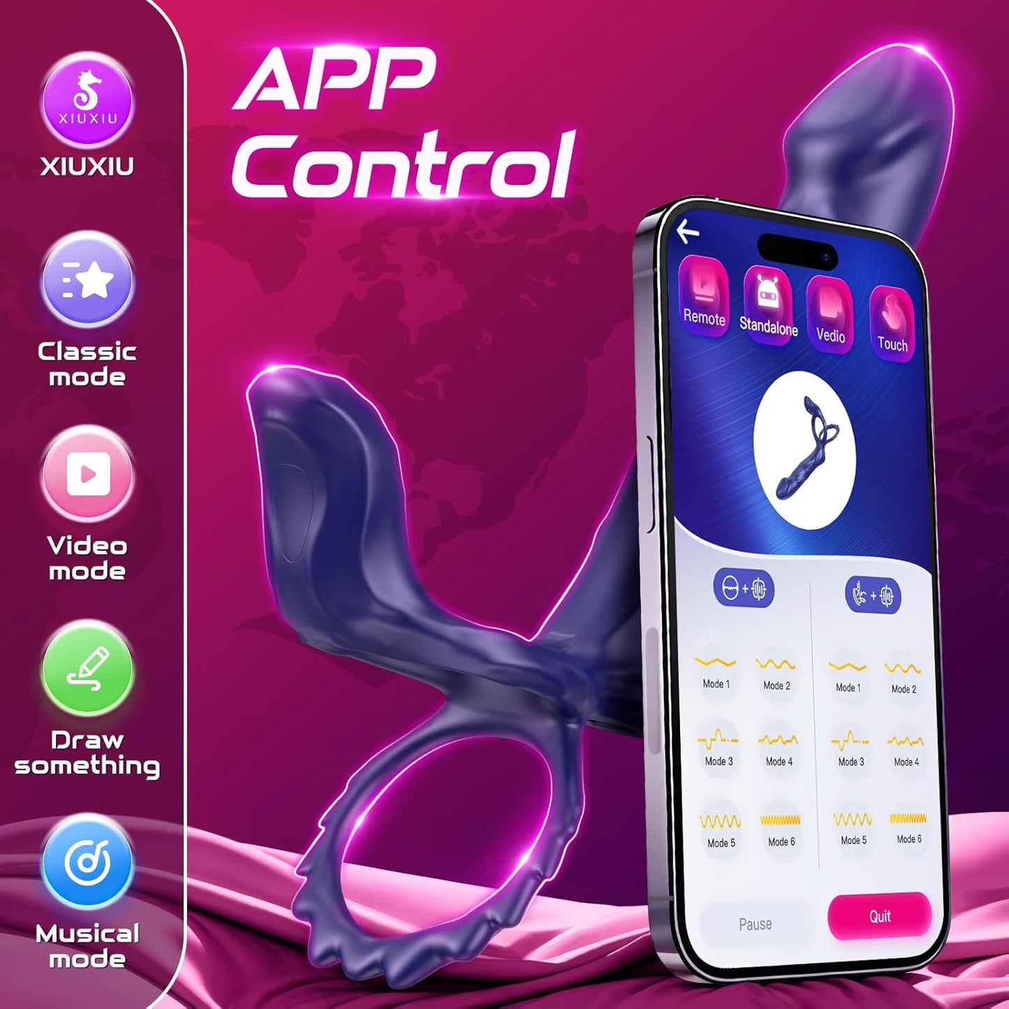 DualDrive Strap - On Cock Ring Clit Vibrator - SinfulX - Personal Care > Sexual Wellness > Couples Cock Ring