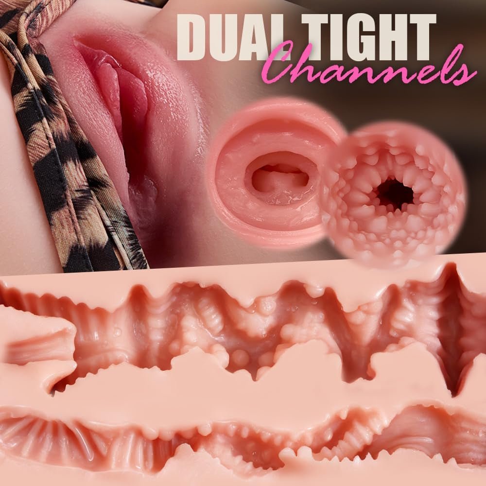 Realistic Male Masturbator Sex Toy, Super G Cup Torso Sex Doll with Curvy Waist - To - Hip Ratio, 12LB Pocket Pussy Masturbator Sex Dolls with 3D Textured Vagina Anal Channel Adult Toys for Men - SinfulX -
