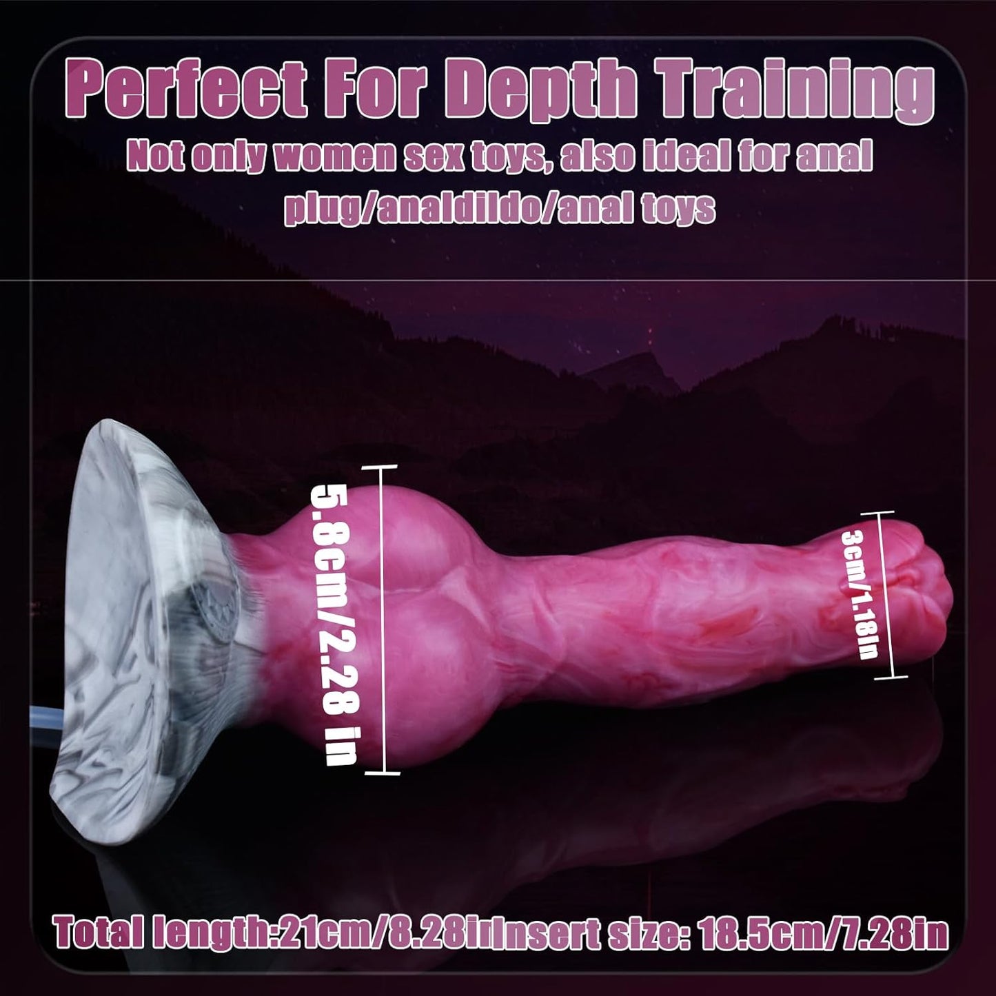 Squirting Dog Knot Dildo Realistic Wolf Ejaculating Pink Dildos with Powerful Hands - Free Suction Cups Simulated Animal Dildos Adult Sex Toys Anal Plug for Beginners Men Women Couples - SinfulX -