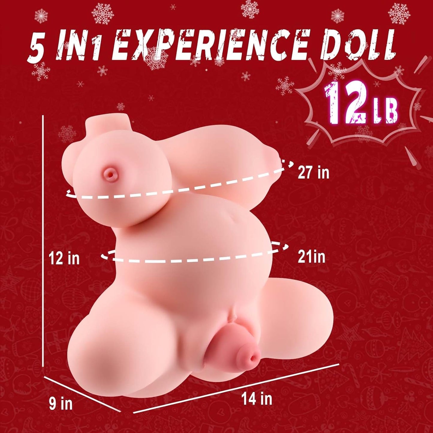 LunaCore 4 - Hole TPE Prolapse Torso Stroker Doll - SinfulX -