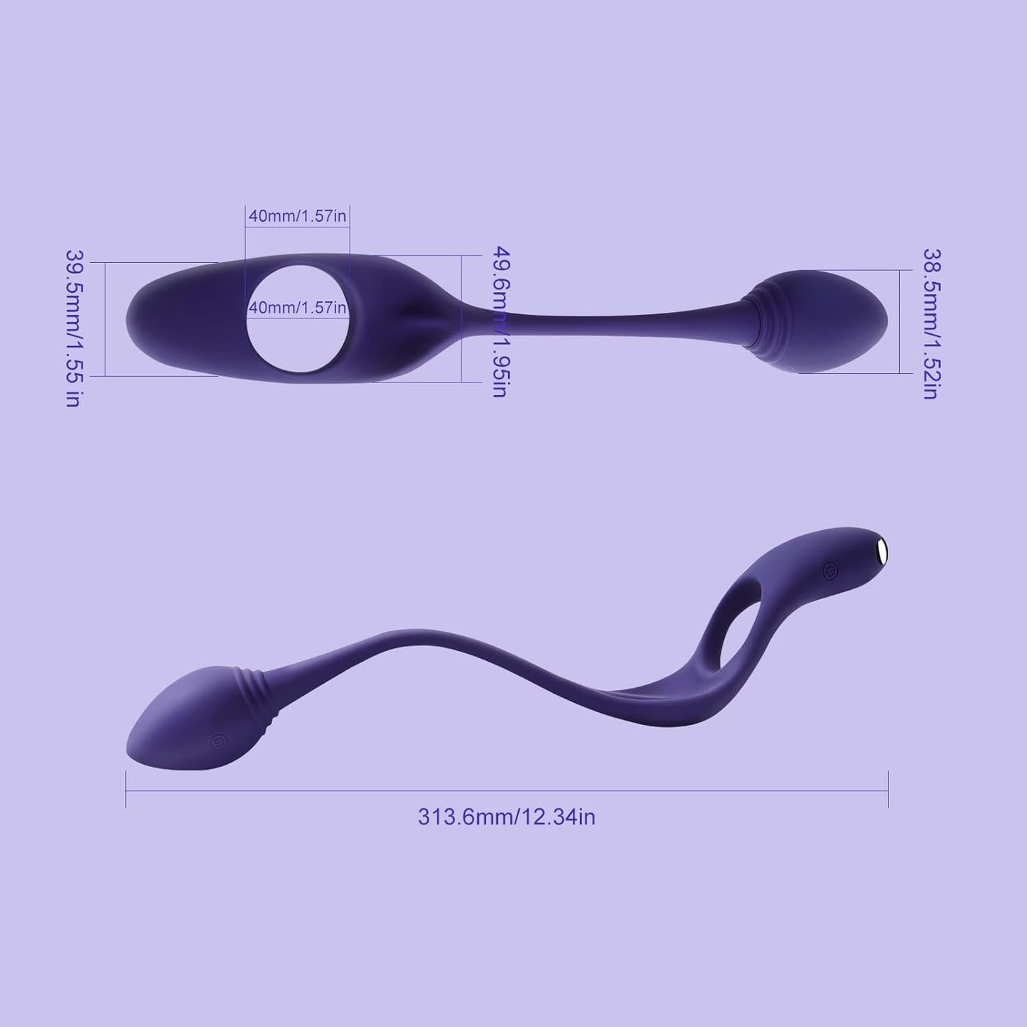 PhantomPulse Vibrating Penis Penis Clitoral Stimulation Butt Plug