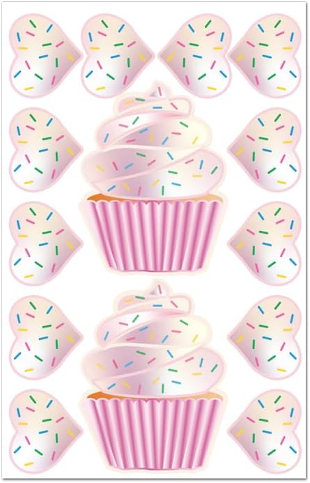 Cupcake & Heart Shaped Edible Nipple Pasties