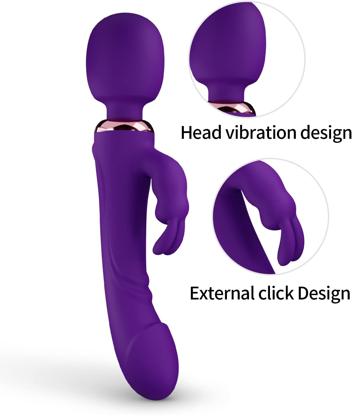 PhantomRipple Clitoral Rabbit Dildo Anal Vibrator