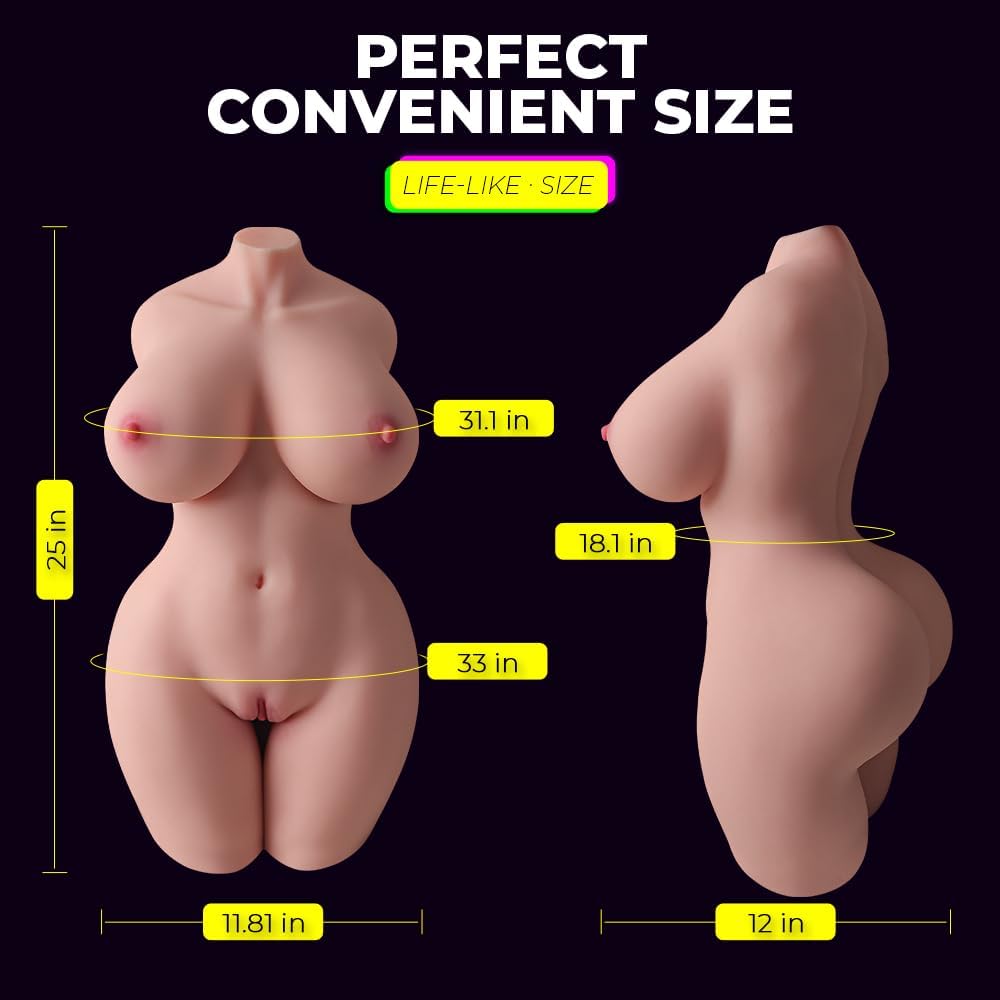 VividEve 36lbs Life - Size Full Body Torso Sex Doll with 3 - Entry Play - SinfulX