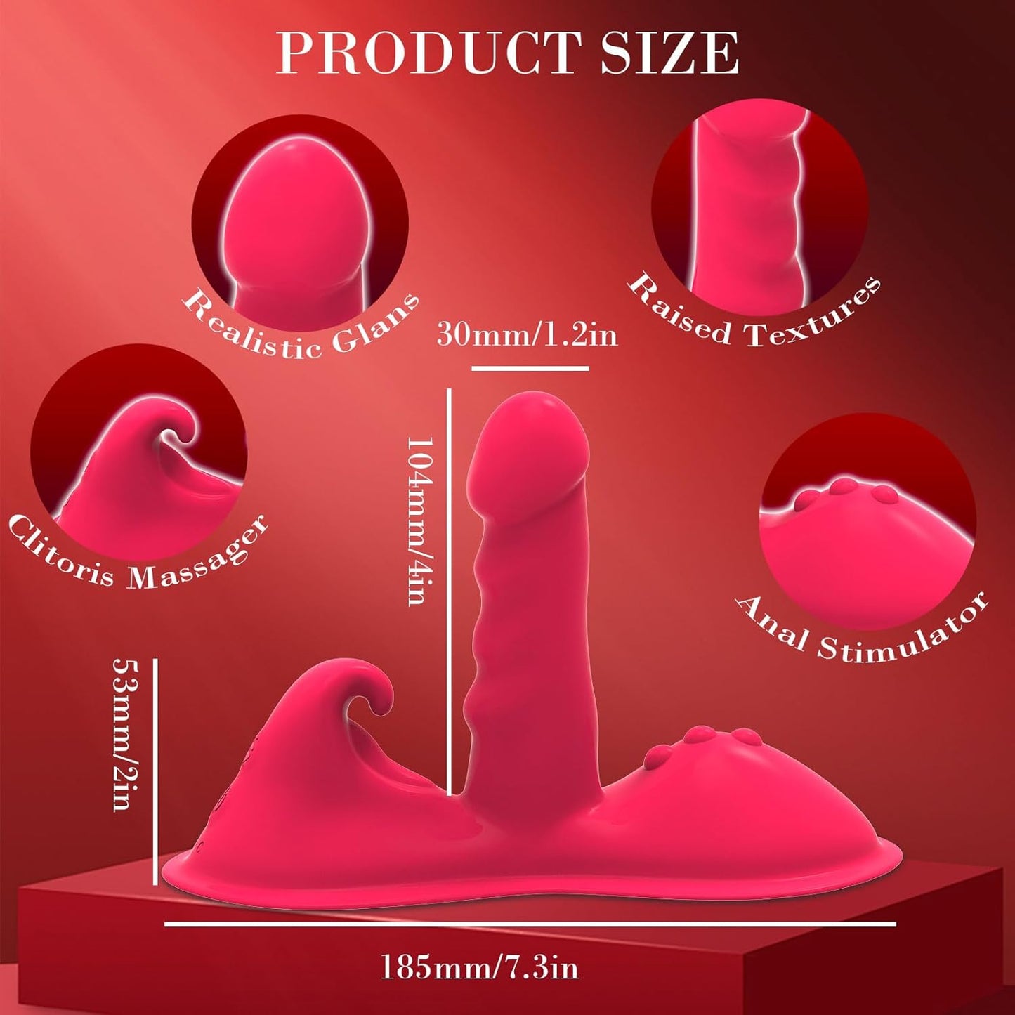RideQueen Sit & Ride Thrusting Dildo with Remote - SinfulX -