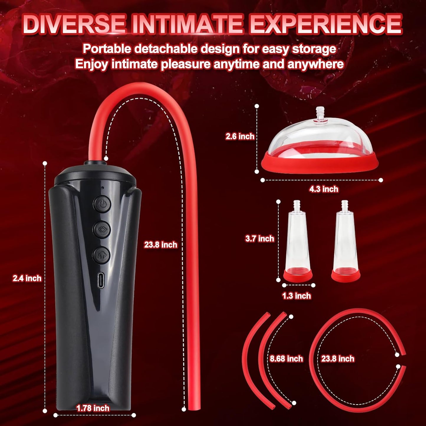 ThrallX Automatic Pussy Pump | Clit & Nipple Sucker Set