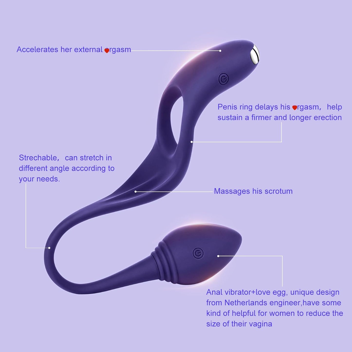 PhantomPulse Vibrating Penis Penis Clitoral Stimulation Butt Plug