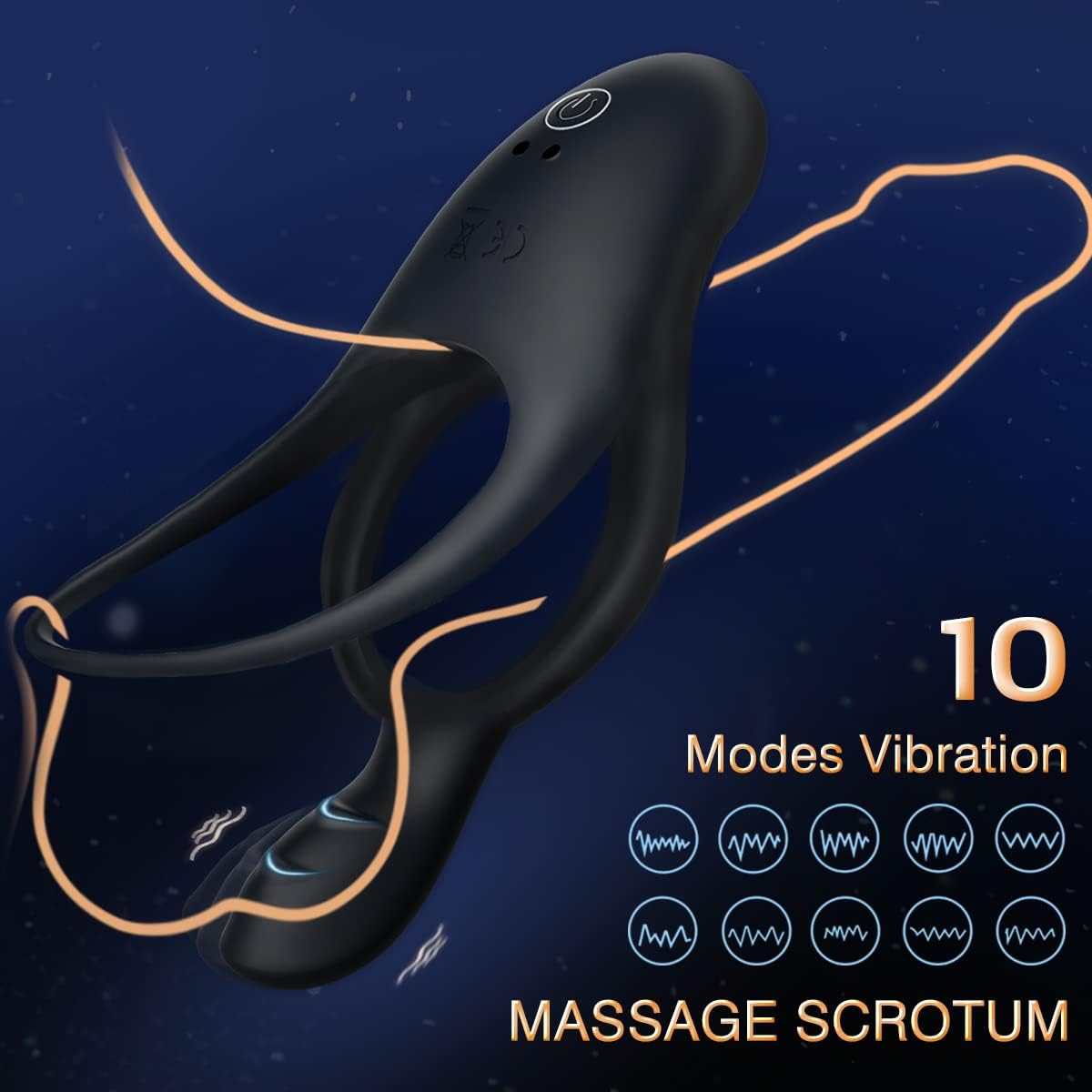 InfernoGrip Vibrating Cock Ring Clitoral Vibrator