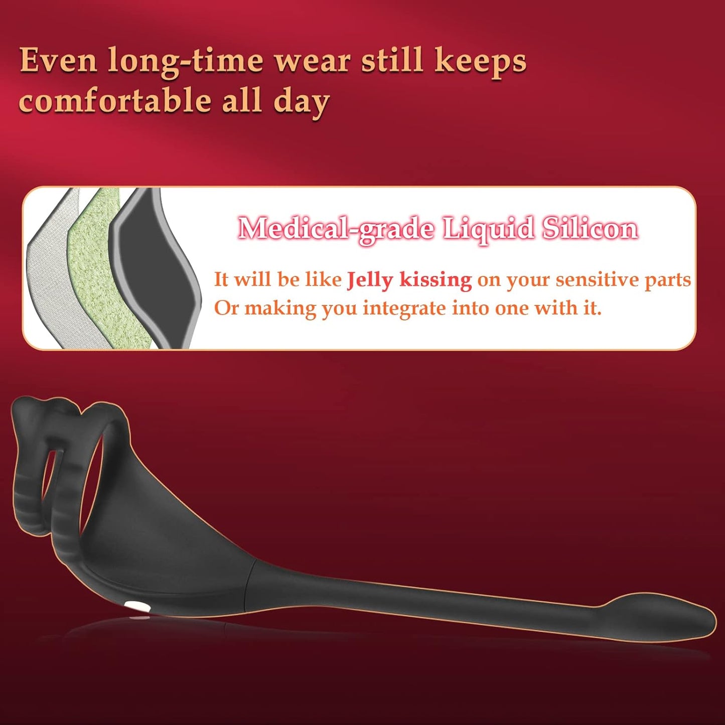 PulsePower Vibrating Penis Ring Taint Stimulator