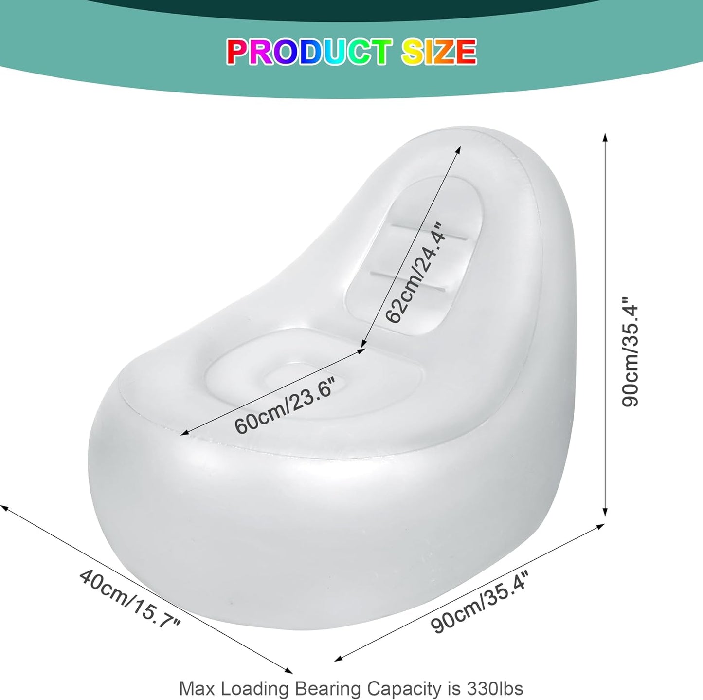 LightMuse LED Inflatable Sex Positions Chair