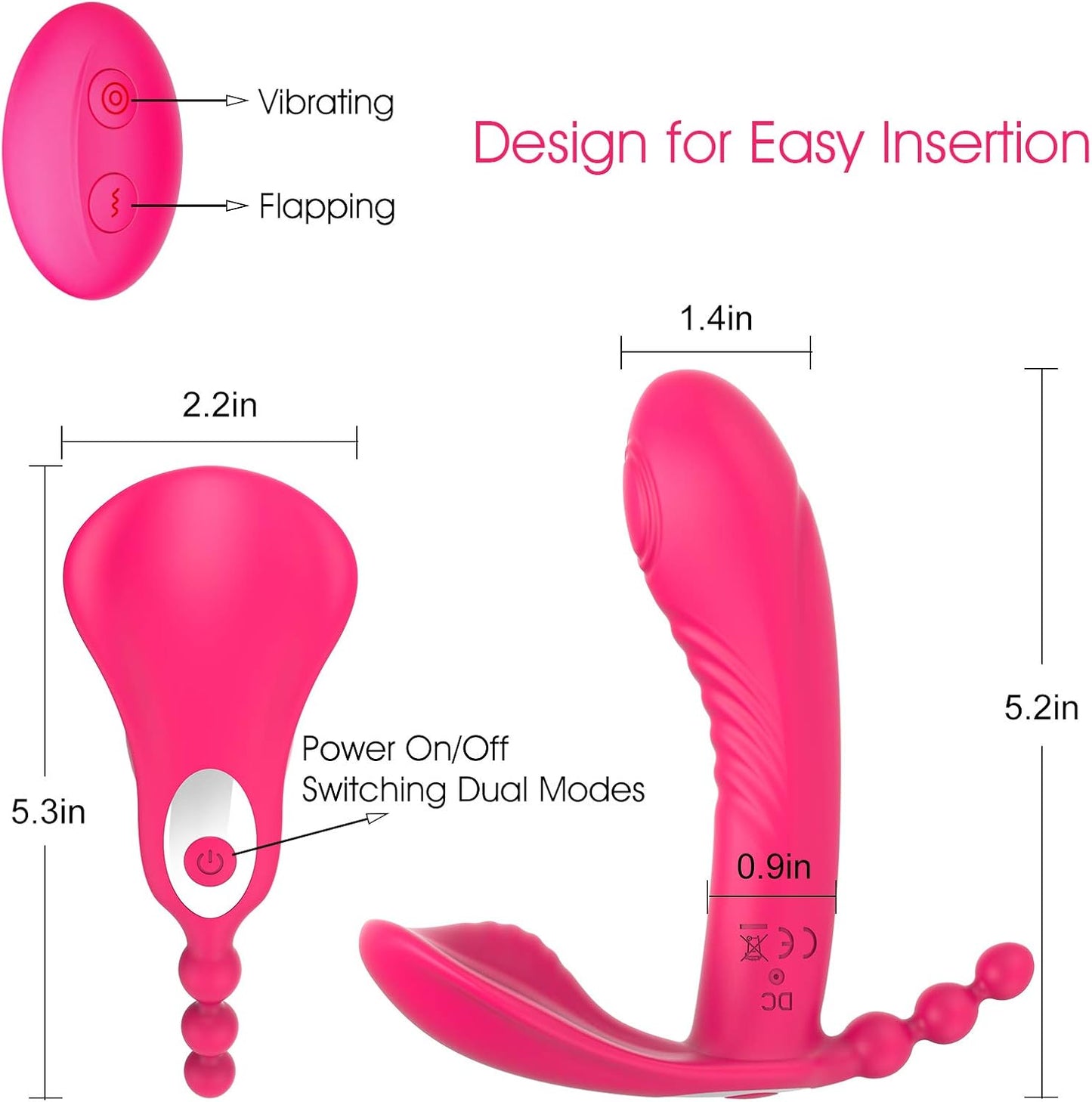 EtherealLoom Remote Control Triple Stimulation Vibrator - SinfulX