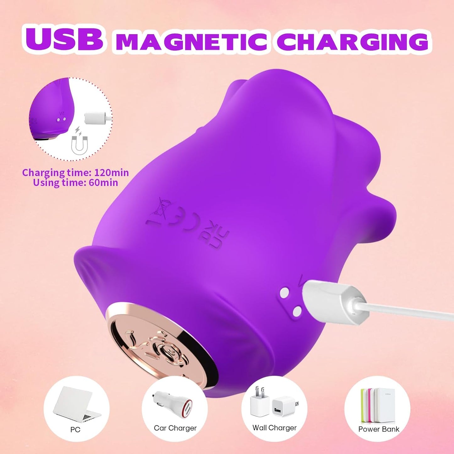 HavenLoom Rose Tongue Licking Vibrator