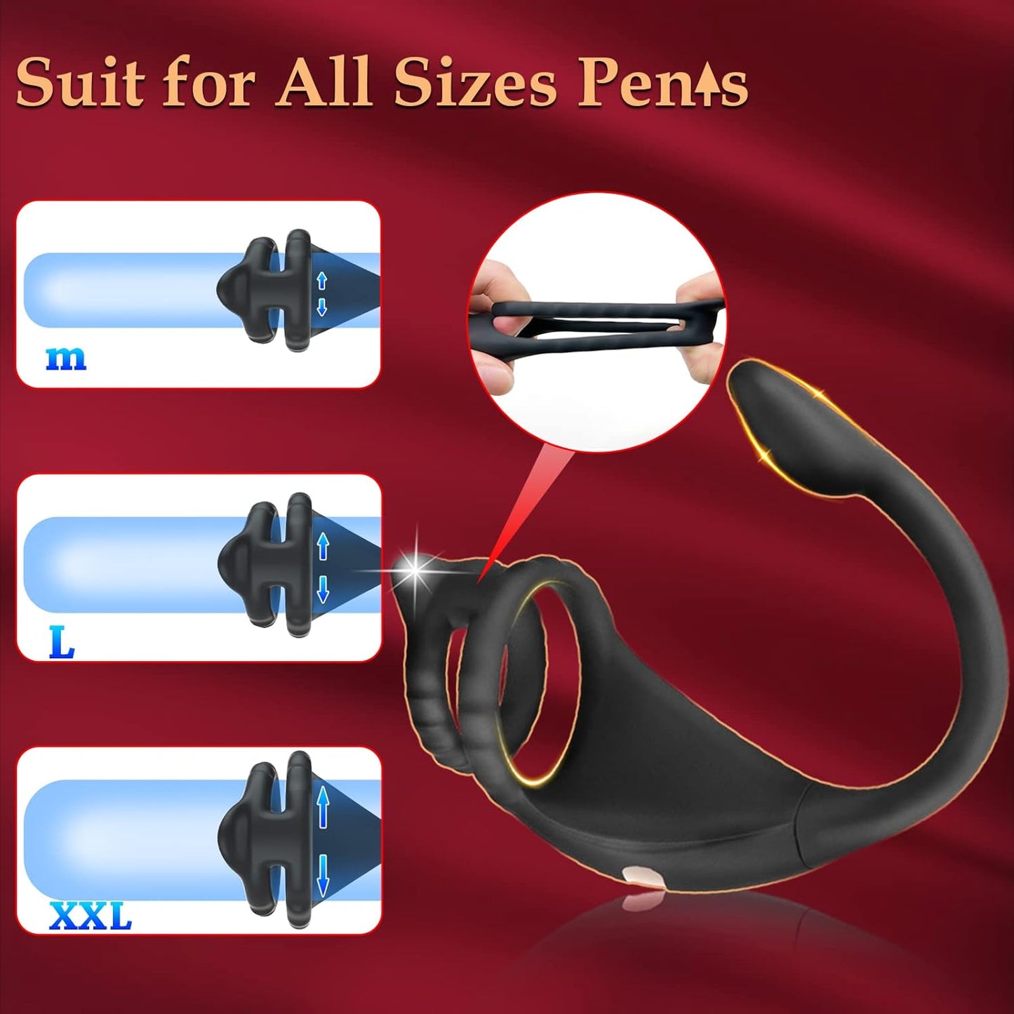 PulsePower Vibrating Penis Ring Taint Stimulator