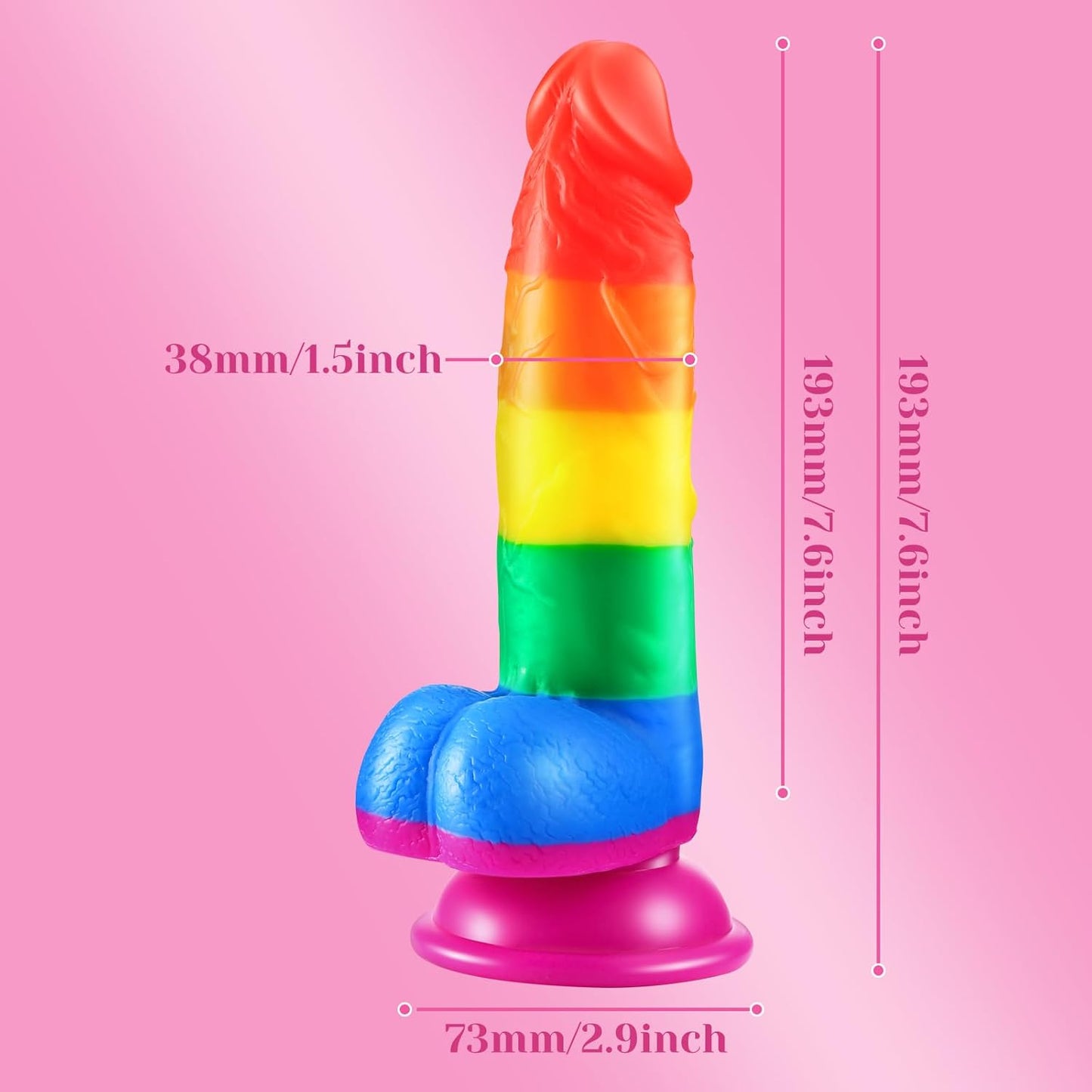 ColorRush 7.6" Dildo