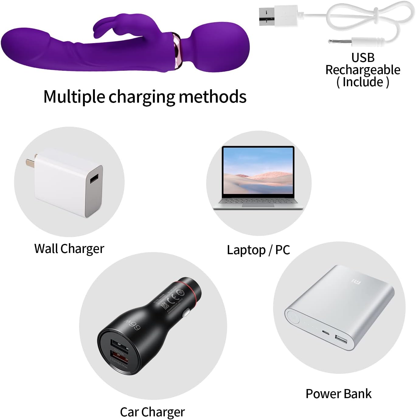 PhantomRipple Clitoral Rabbit Dildo Anal Vibrator
