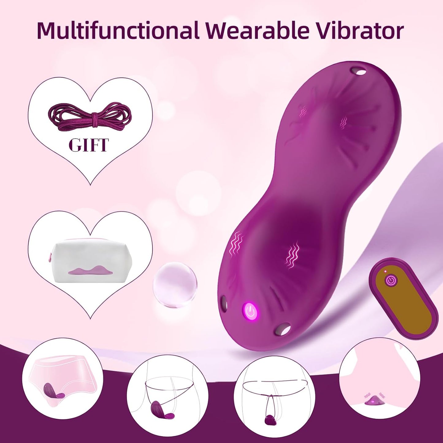 OpalPulse Wearable Panty Vibrator - SinfulX