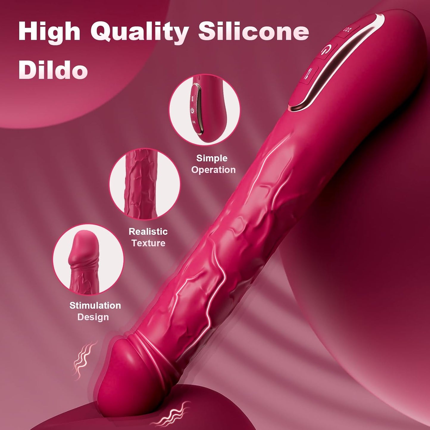 LustNova Wriggling Dildo Vibrator