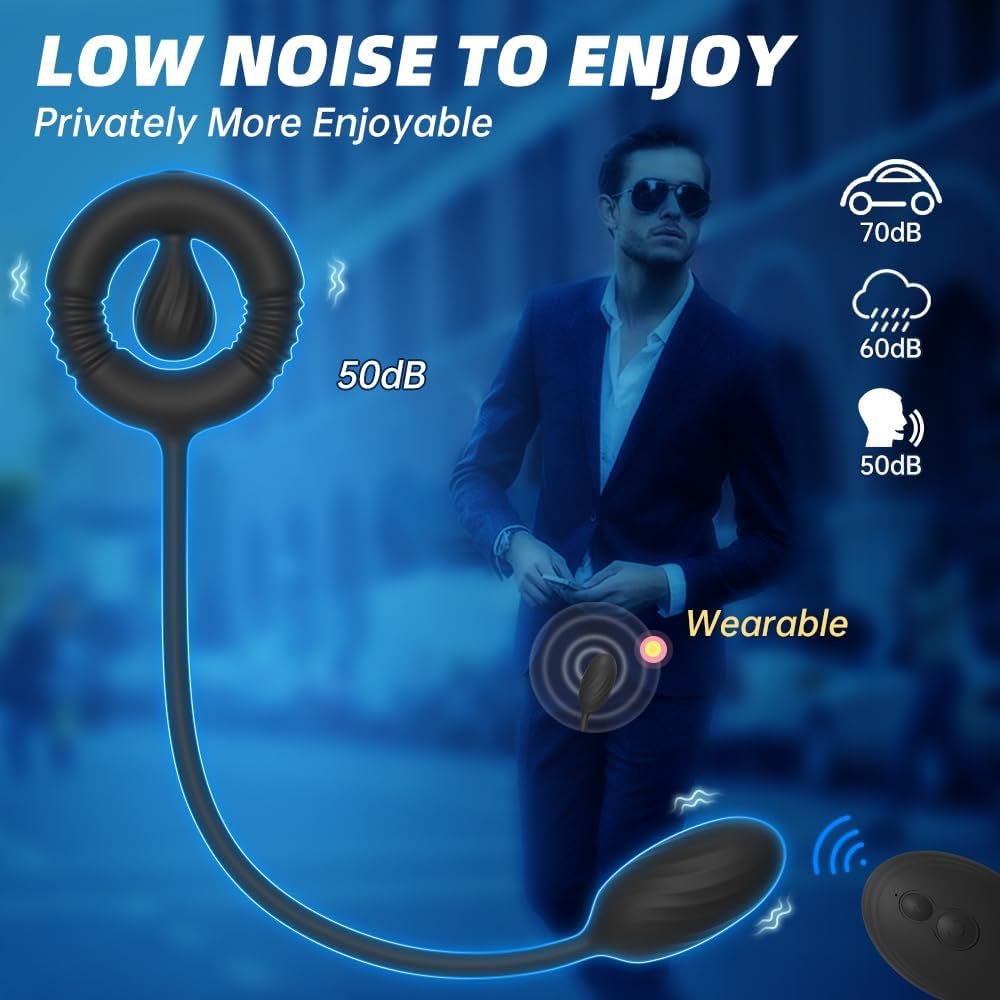 NexusForce Remote Cock Ring Prostate Massager 10 Modes Silicone - SinfulX - Personal Care > Sexual Wellness > Prostate Massager Cock Ring