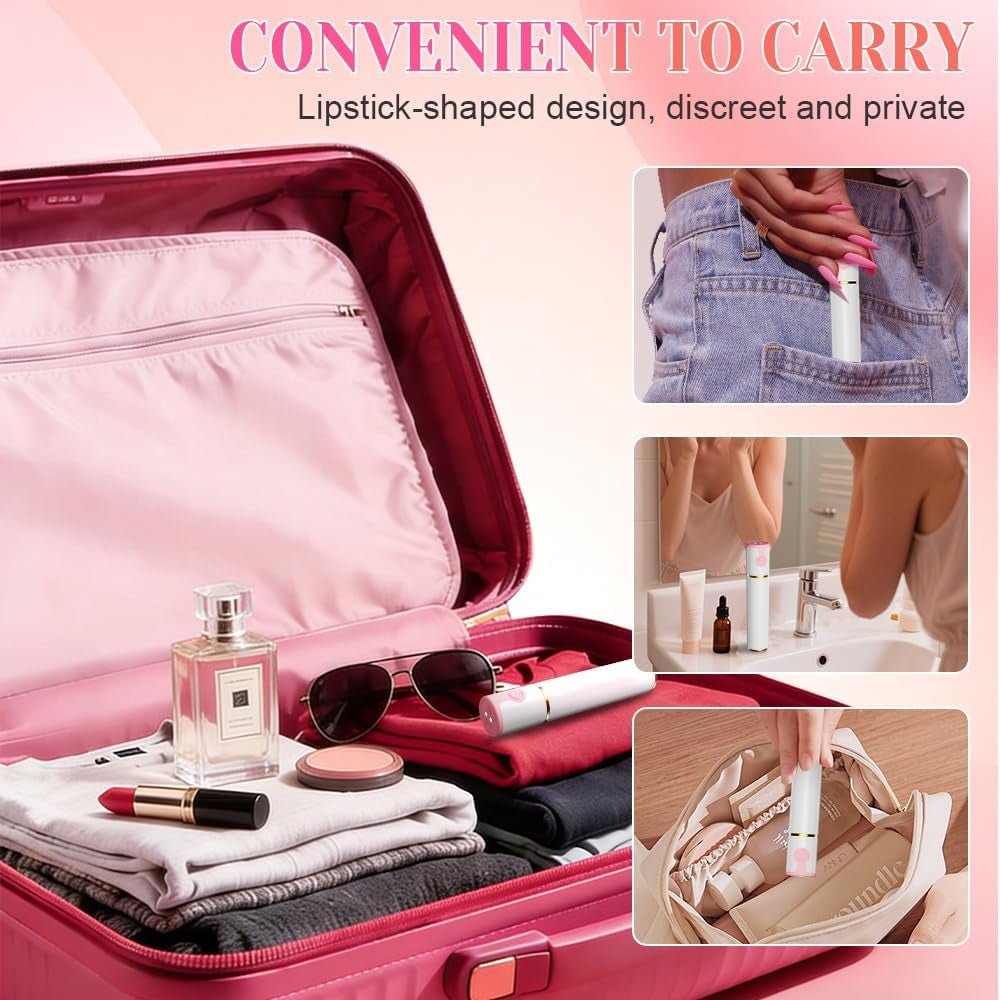 SecretLuxe Lipstick Bullet Vibrator 10 Modes Quiet Rechargeable - SinfulX - Personal Care > Sexual Wellness > Bullet Vibrator