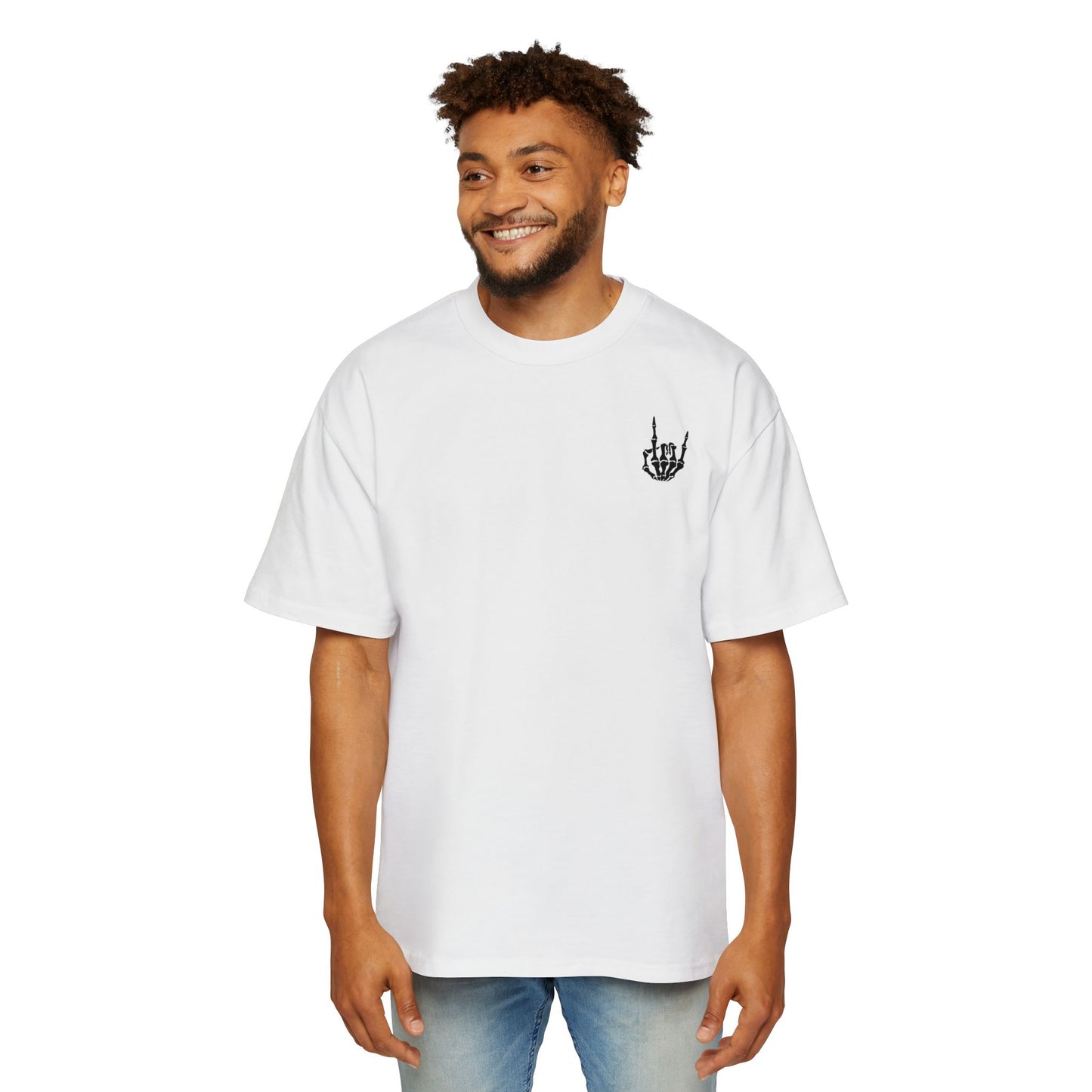 EA Men's Oversized Skull & Roses Tee - SinfulXOversized T-Shirt