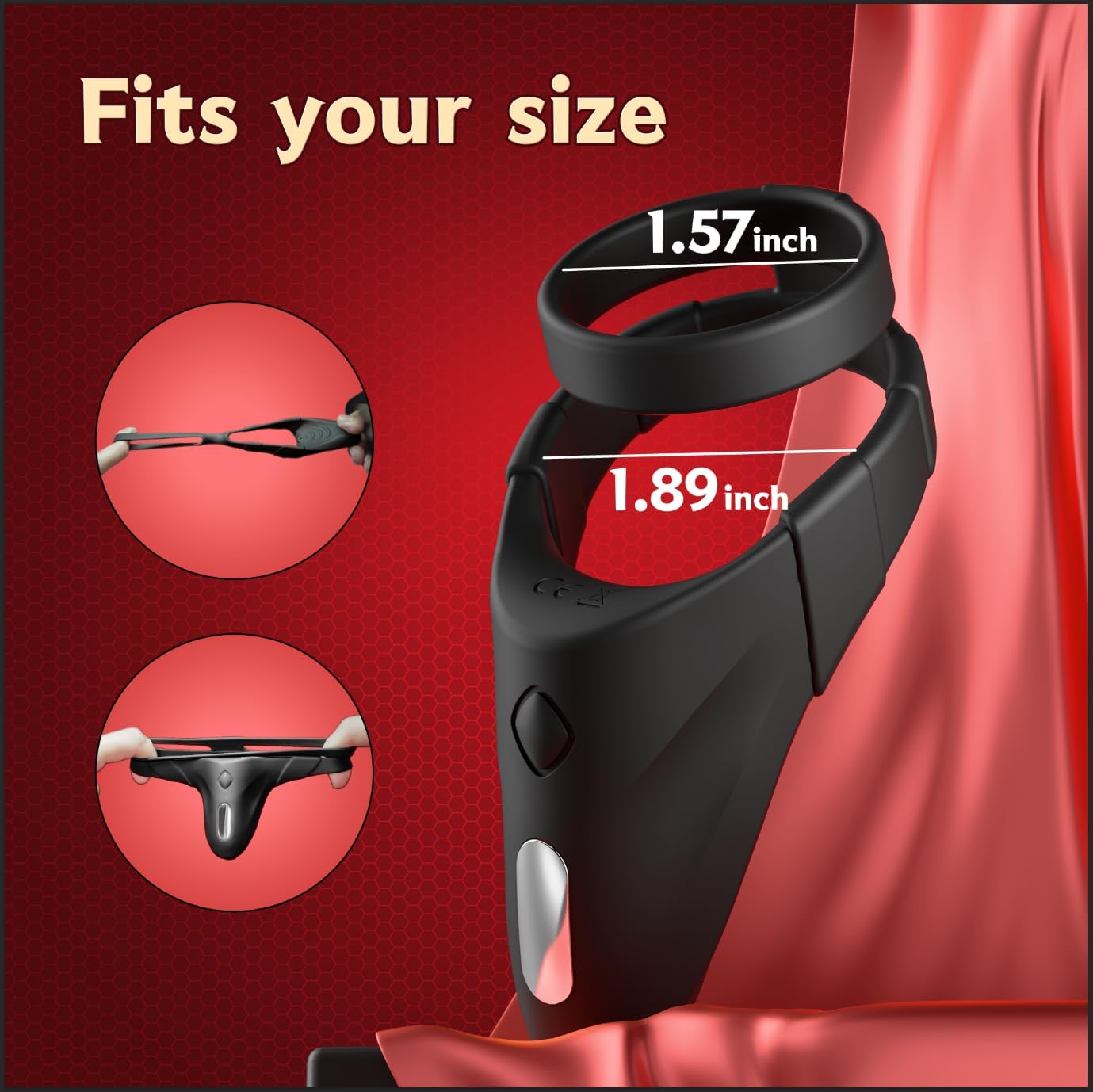 PowerHold Vibrating Penis Ring - SinfulX