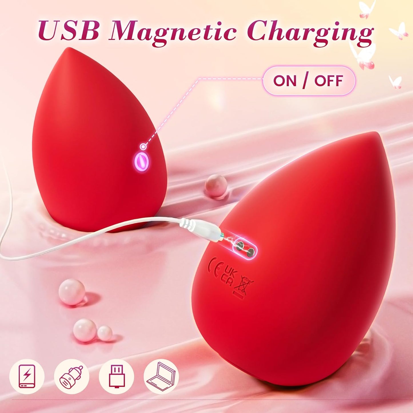 VelourHaven Egg-Shaped Sucking Vibrator