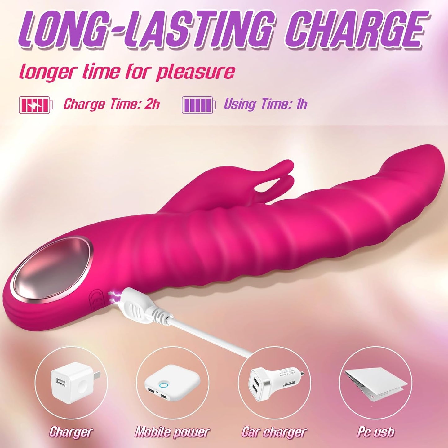 PhantomFleur Thrusting Dildo Rabbit Vibrator