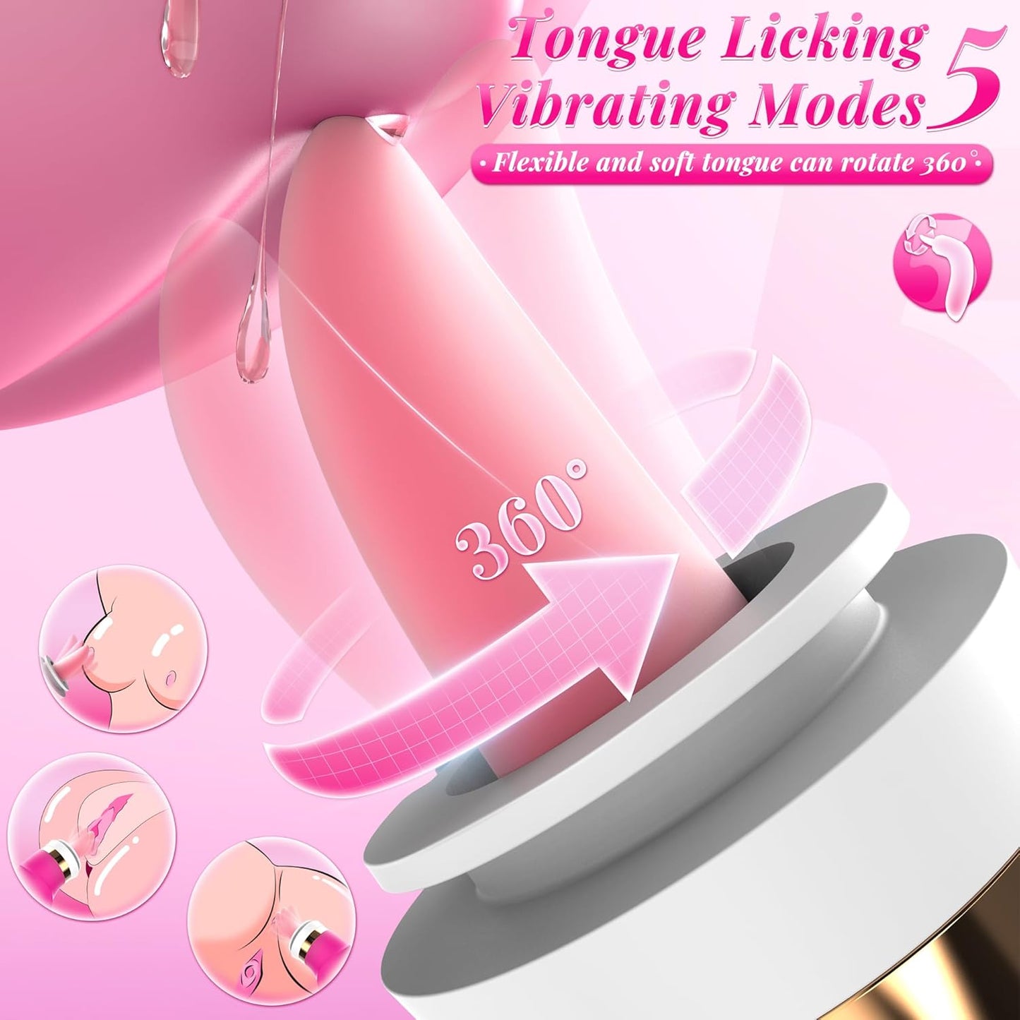 GlowRipple App Control Sucking Vibrator