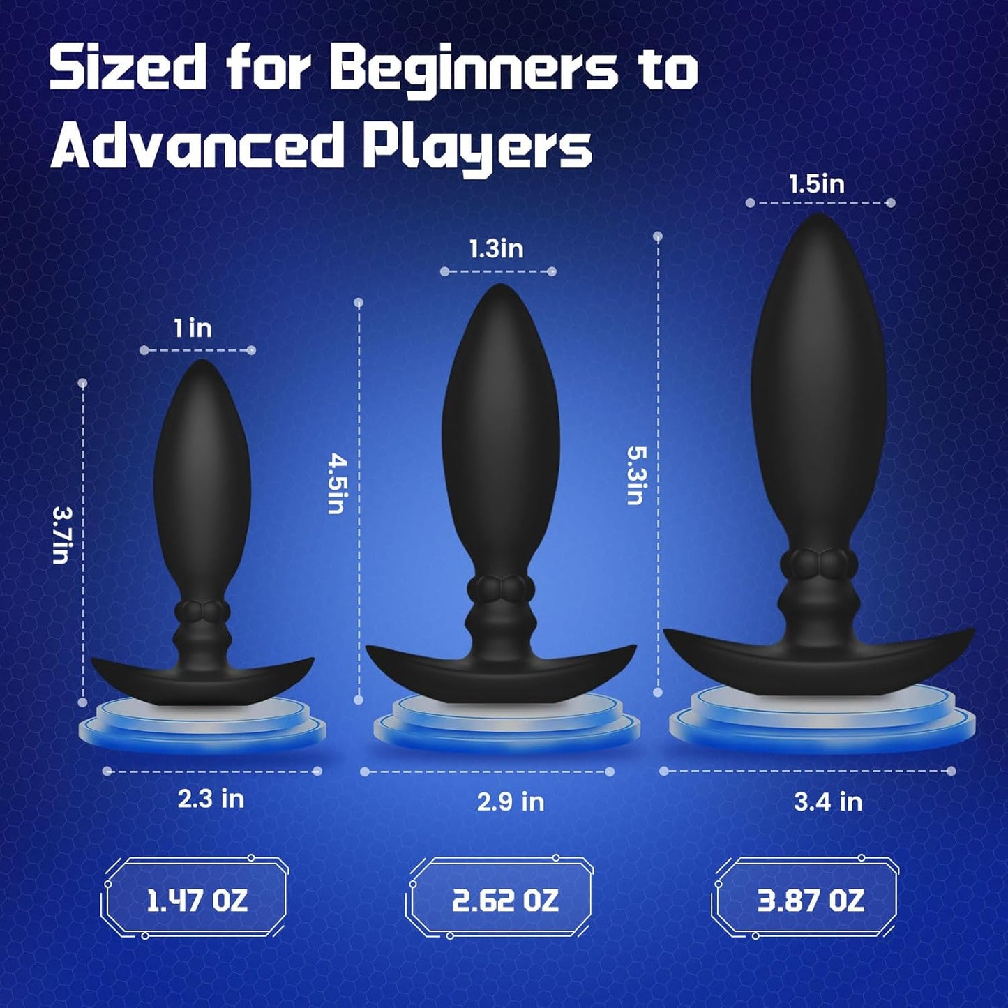 RadiantMuse Weighted Butt Plug Trainer Set