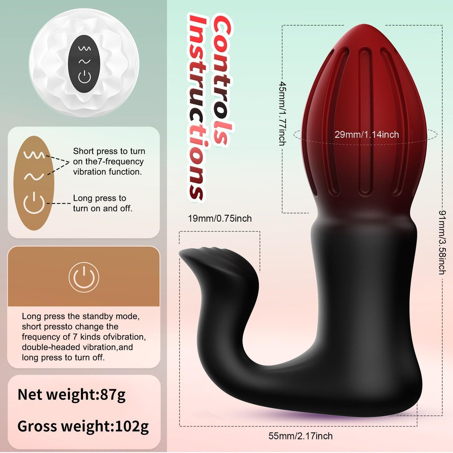 GildedFlutter Unisex Anal Vibrator