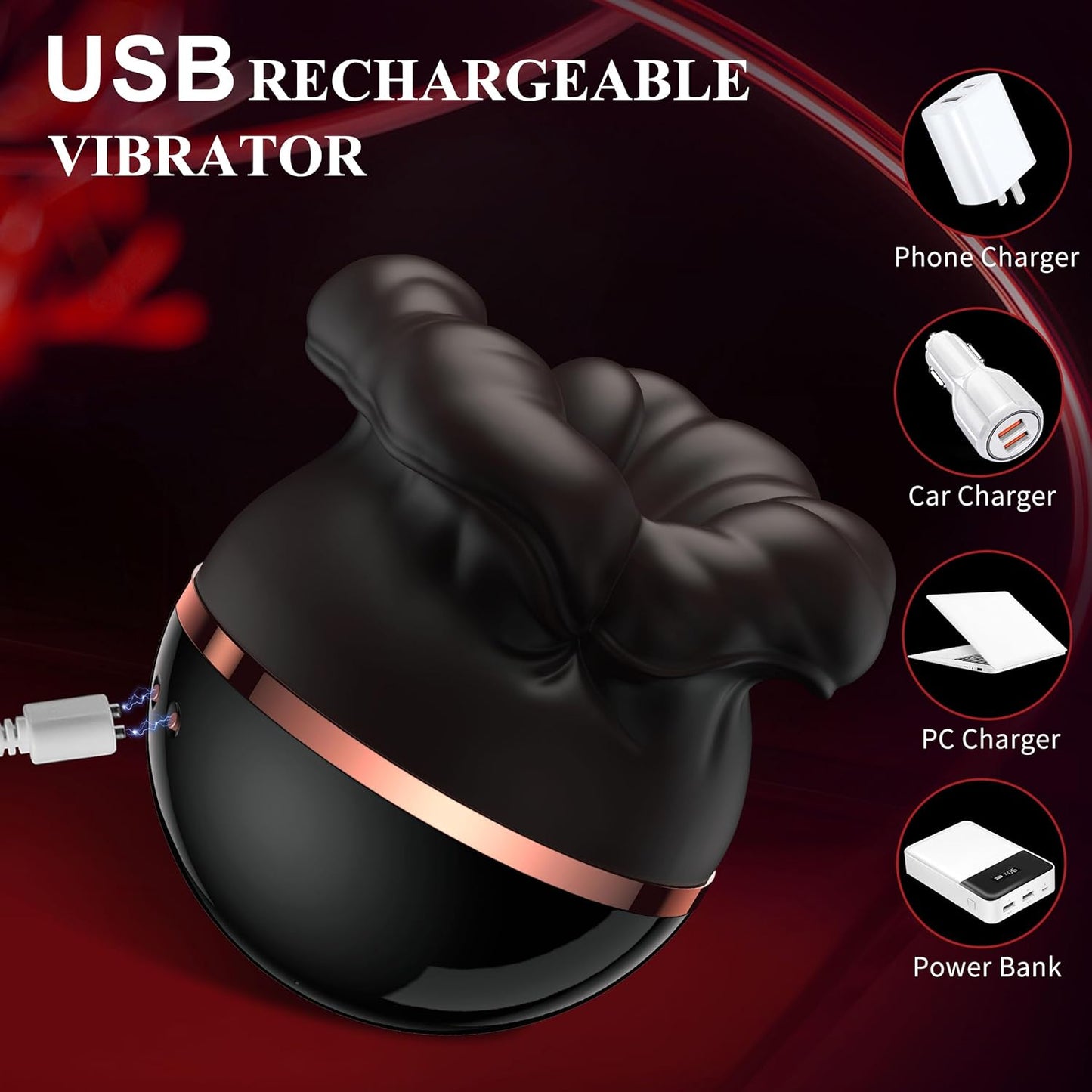 HushBloom Rose Suction Licking Vibrator