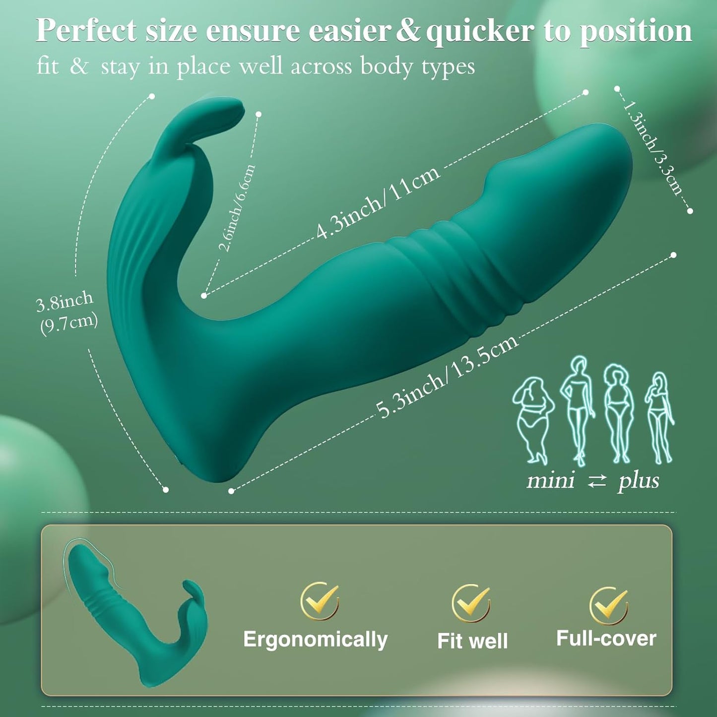 SwayDrive Wearable Remote Rabbit Dildo