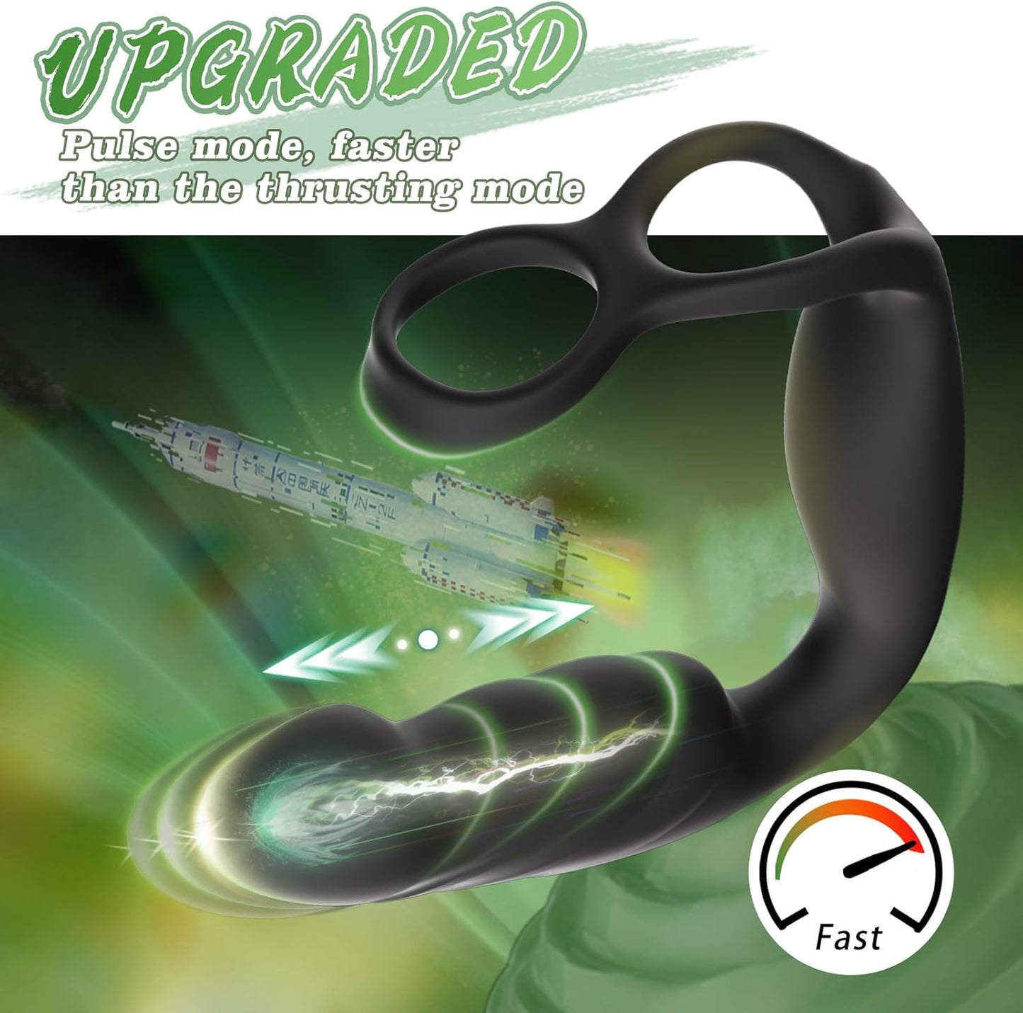 DualEcstasy Thrusting Prostate Massager Penis Ring