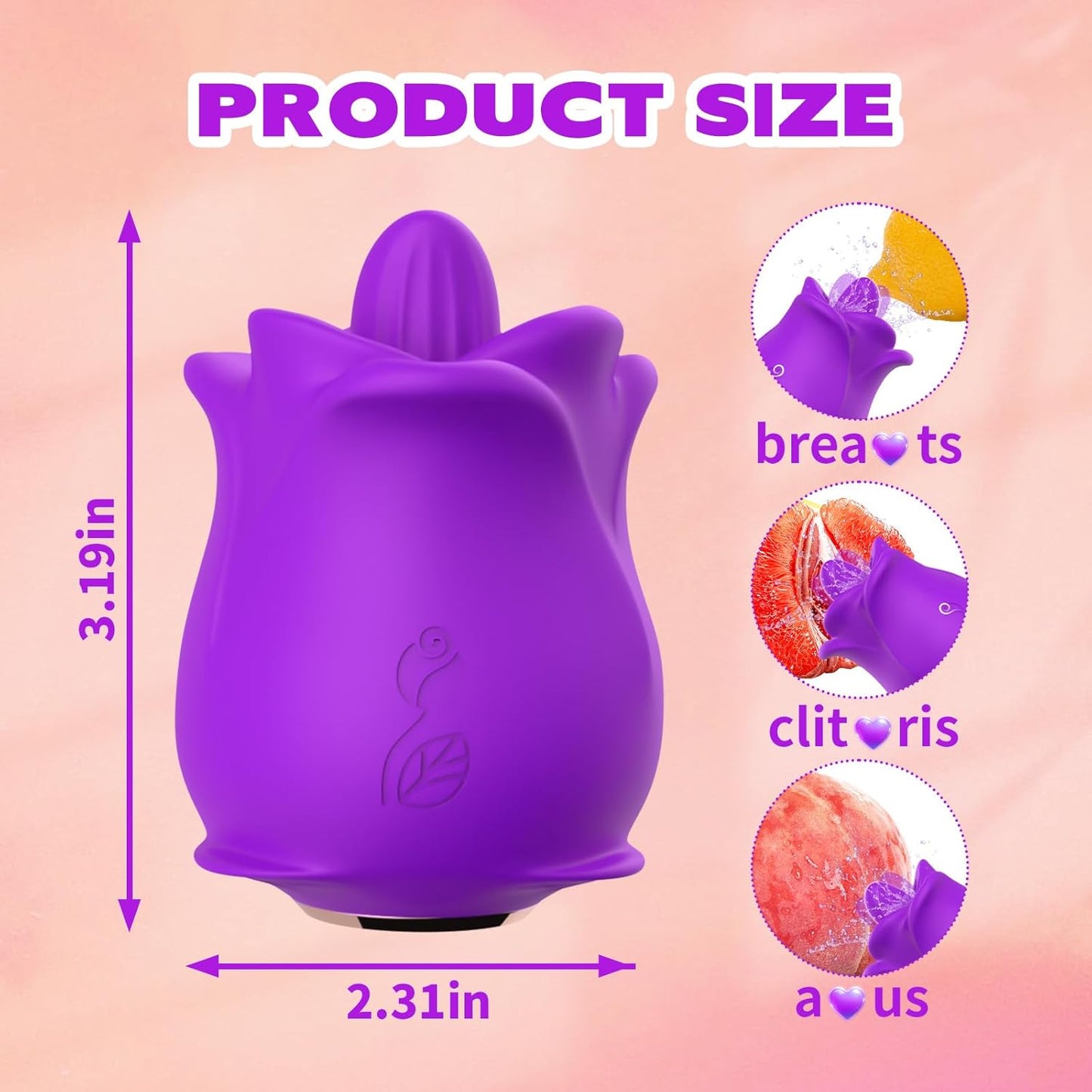 HavenLoom Rose Tongue Licking Vibrator