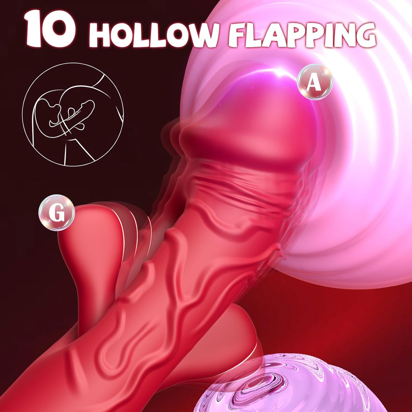 LumeHaven Flapping, Vibrating & Licking G-Spot Stimulator