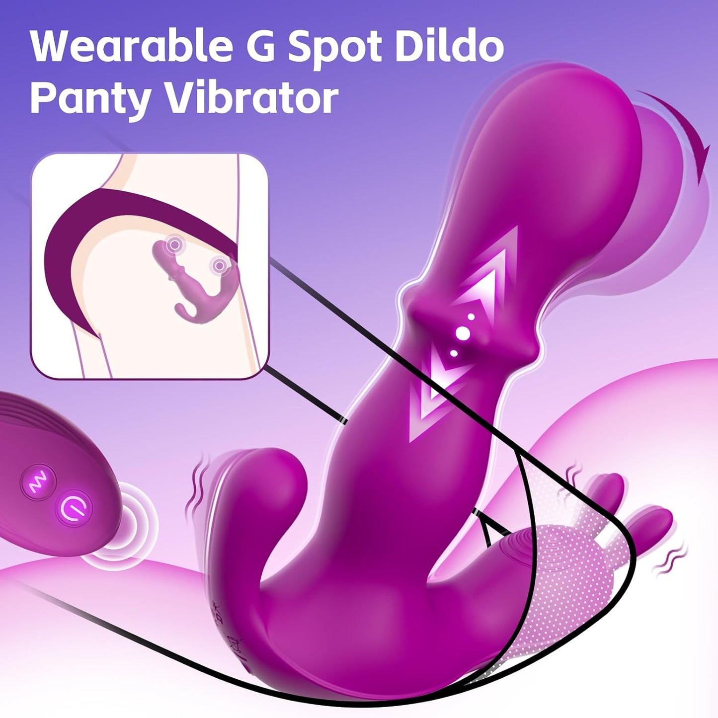 RadiantEuphoria Wearable Dildo Panty Vibrator
