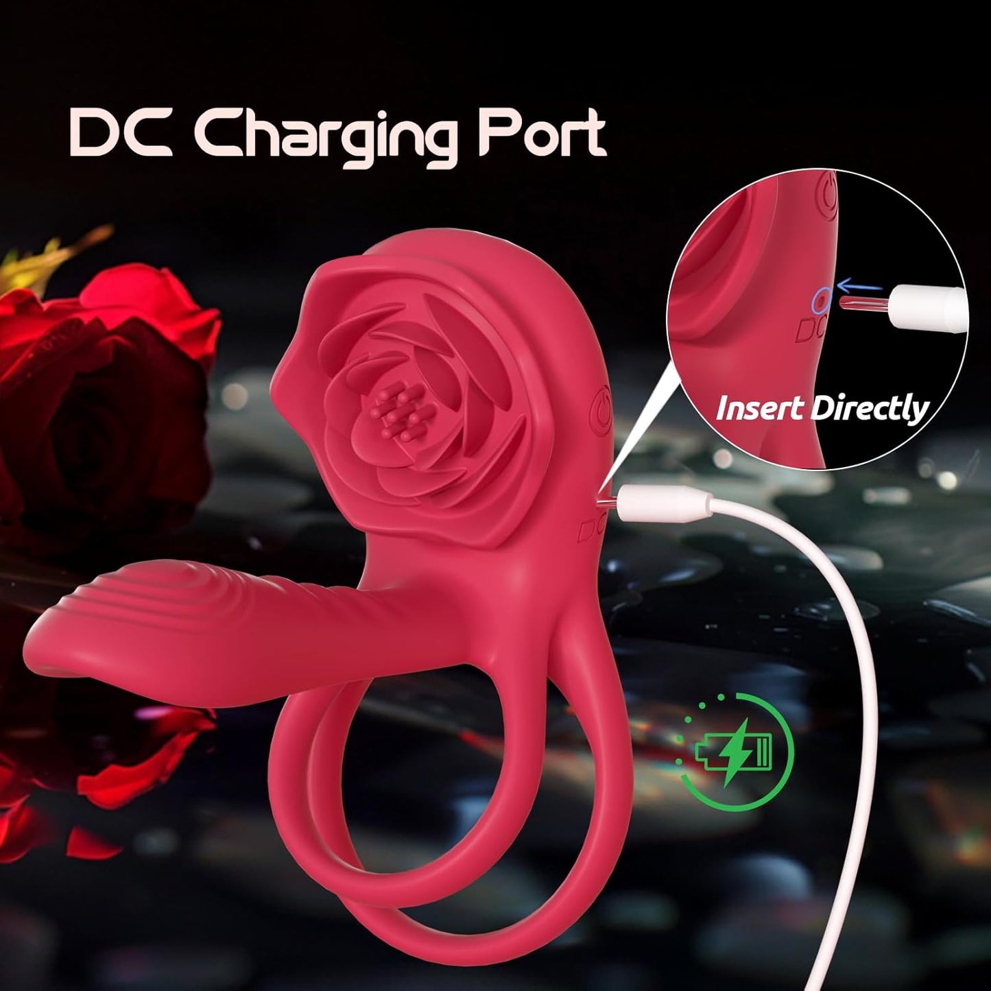 MechaGlide Vibrating Cock Ring Clitoral Stimulator