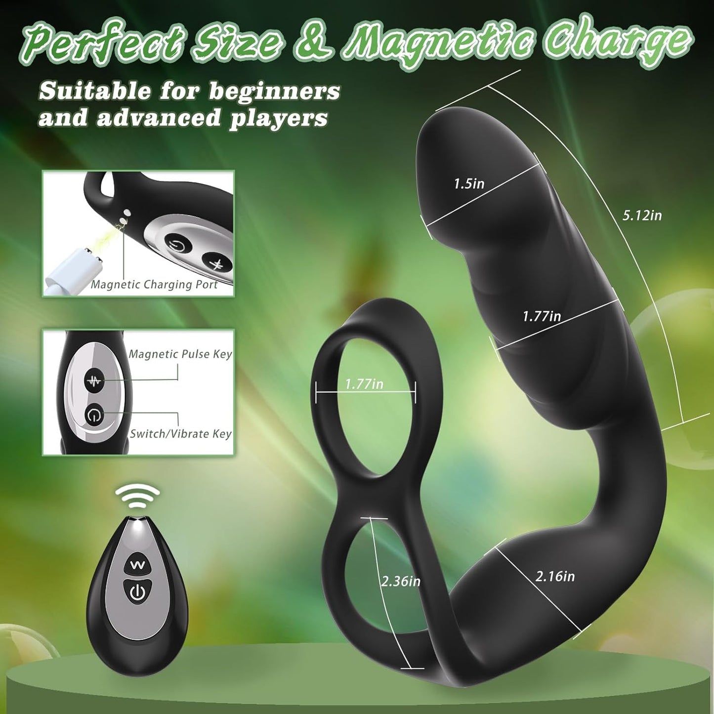 DualEcstasy Thrusting Prostate Massager Penis Ring