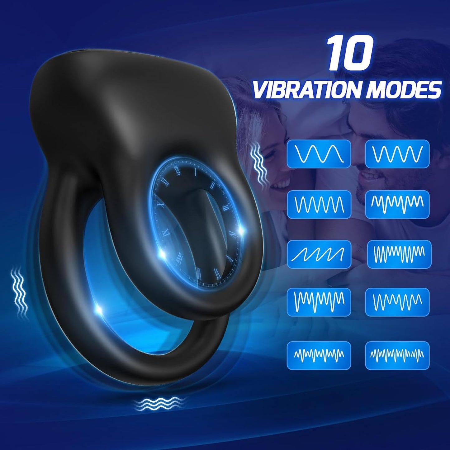 EdgeGrip Double Vibrating Cock Ring