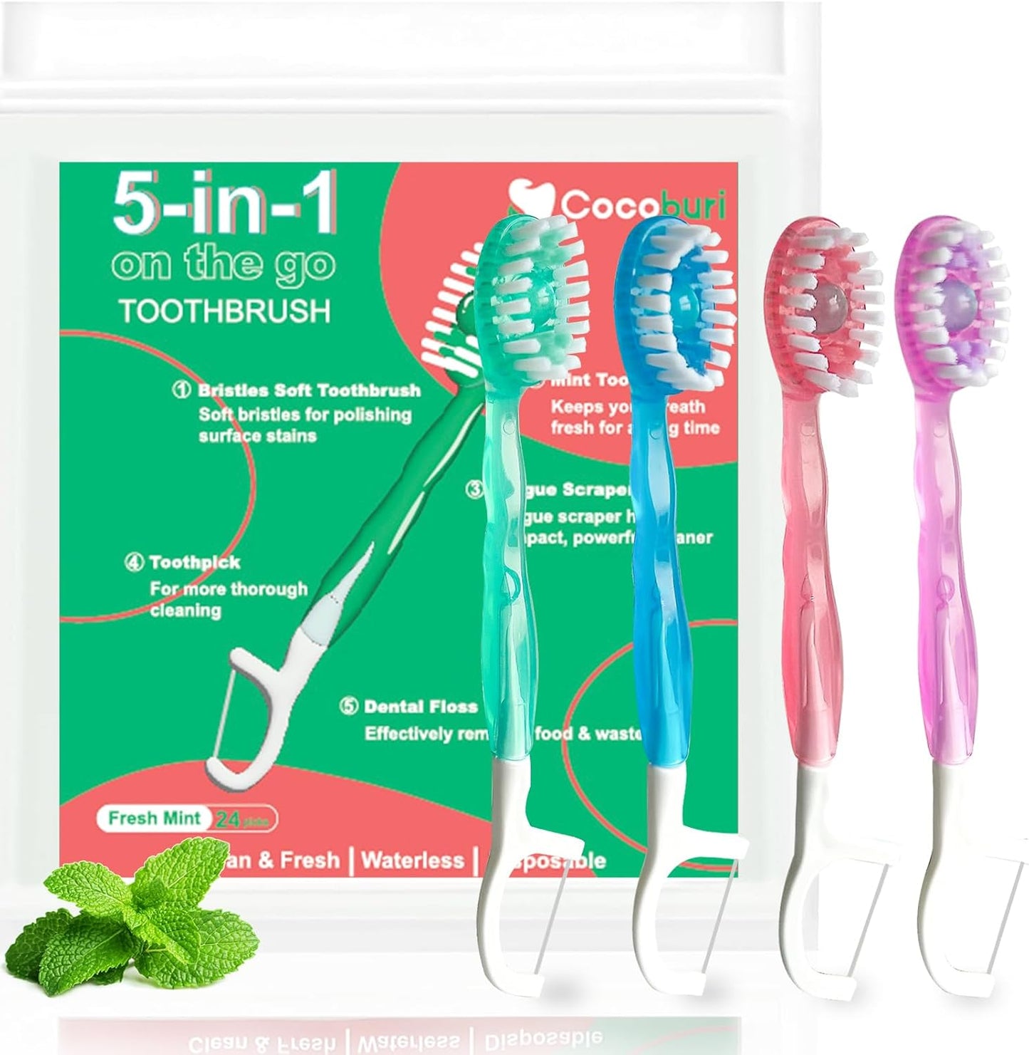 Morning After Disposable Mini Toothbrushes