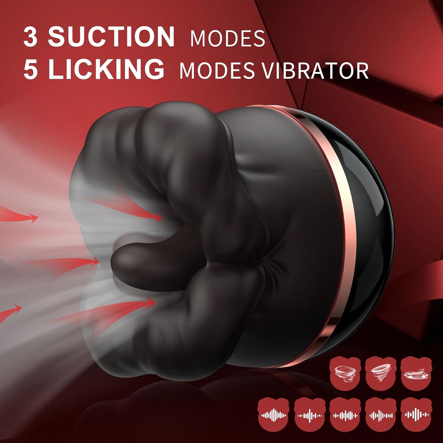 HushBloom Rose Suction Licking Vibrator