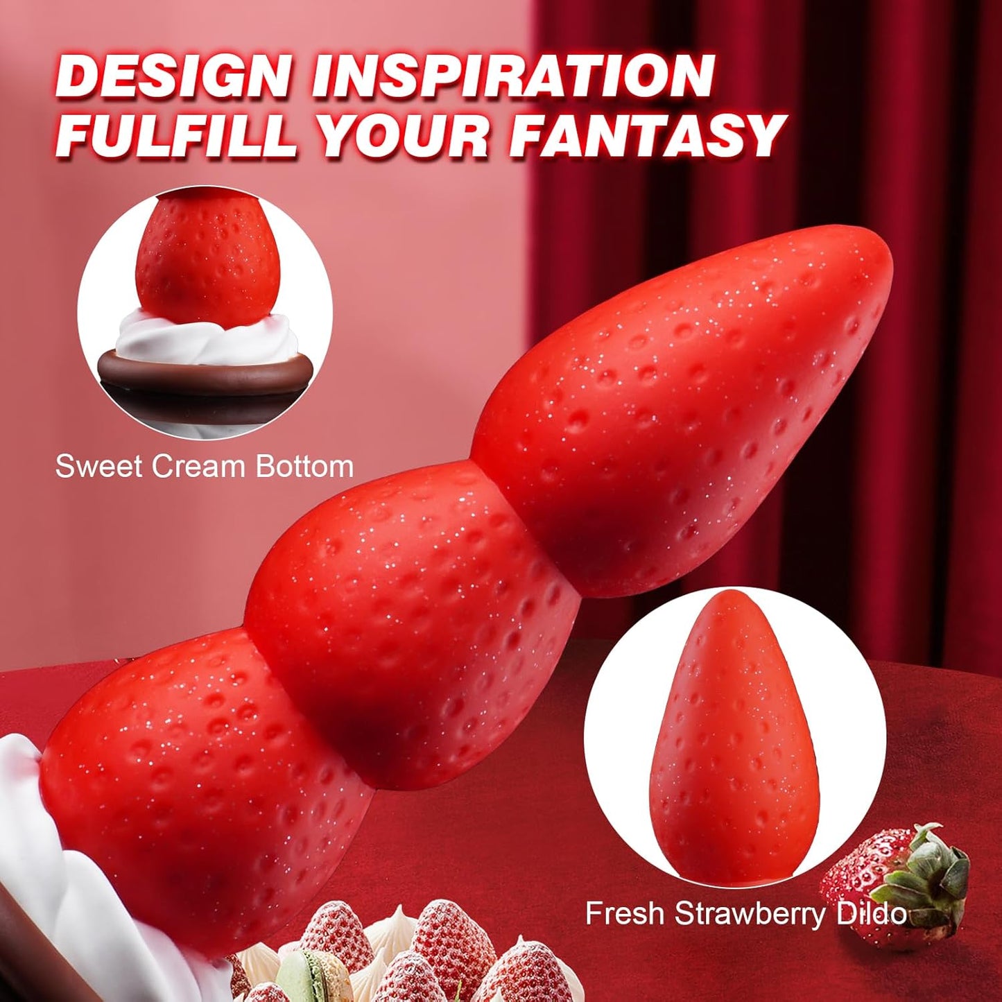 NeoGem 8" Strawberry Monster Dildo