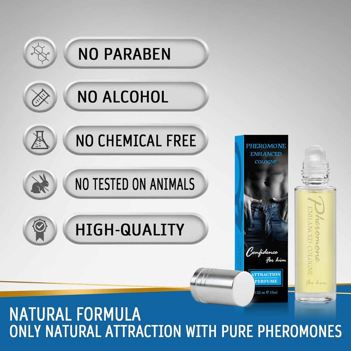 Long-Lasting Pheromone Cologne for Men
