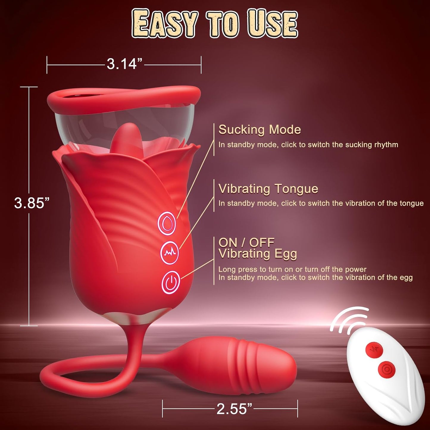 BloomLocks Multi Stimulation Clitoris Sucking Vibrator