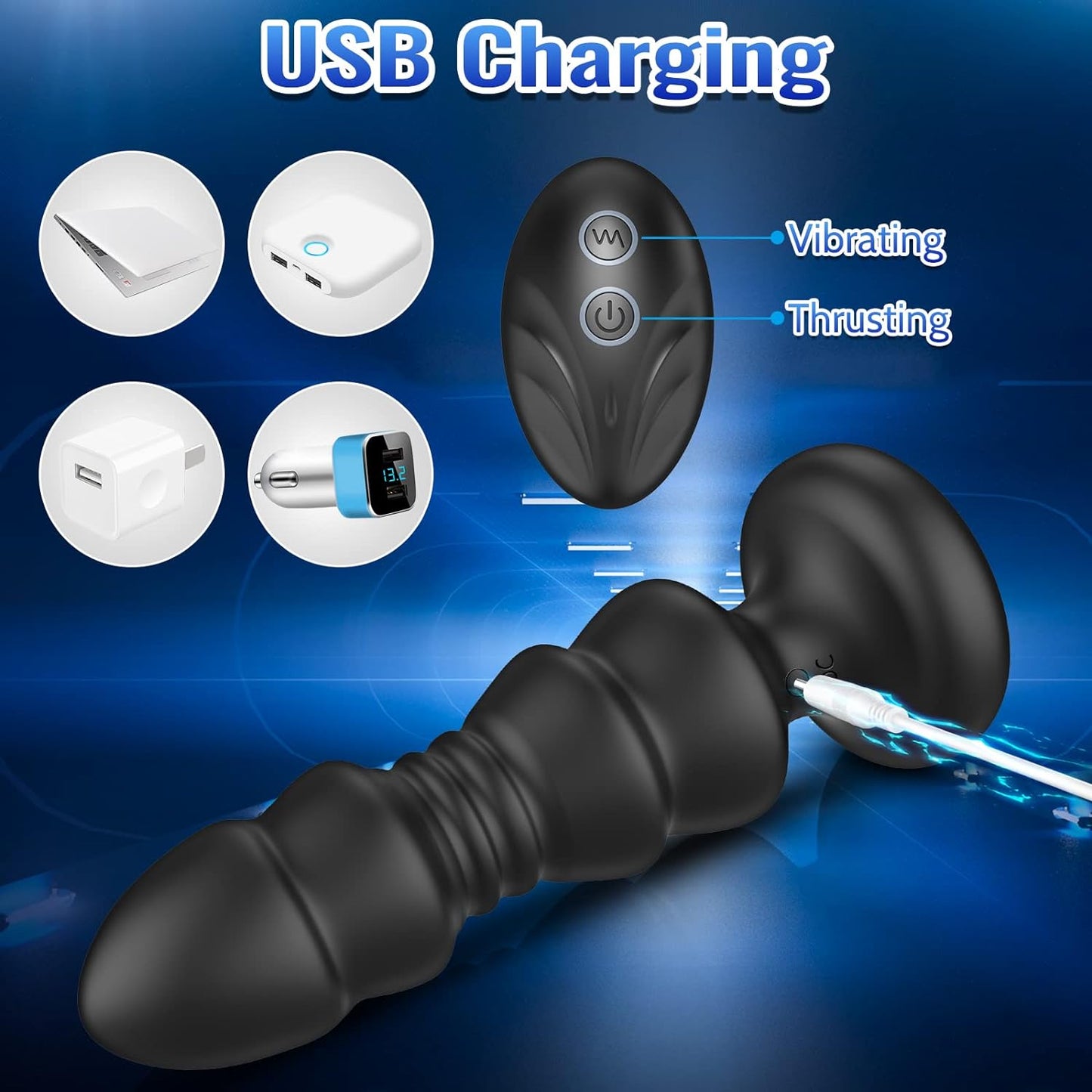 HorizonGrip Thrusting Anal Prostate Massager