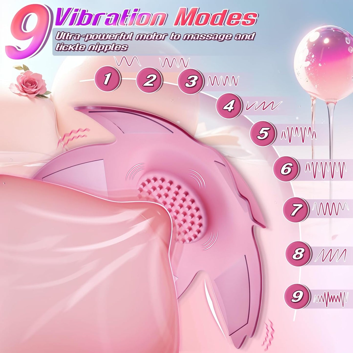ErosWhisper Adjustable Remote Control Nipple Vibrators