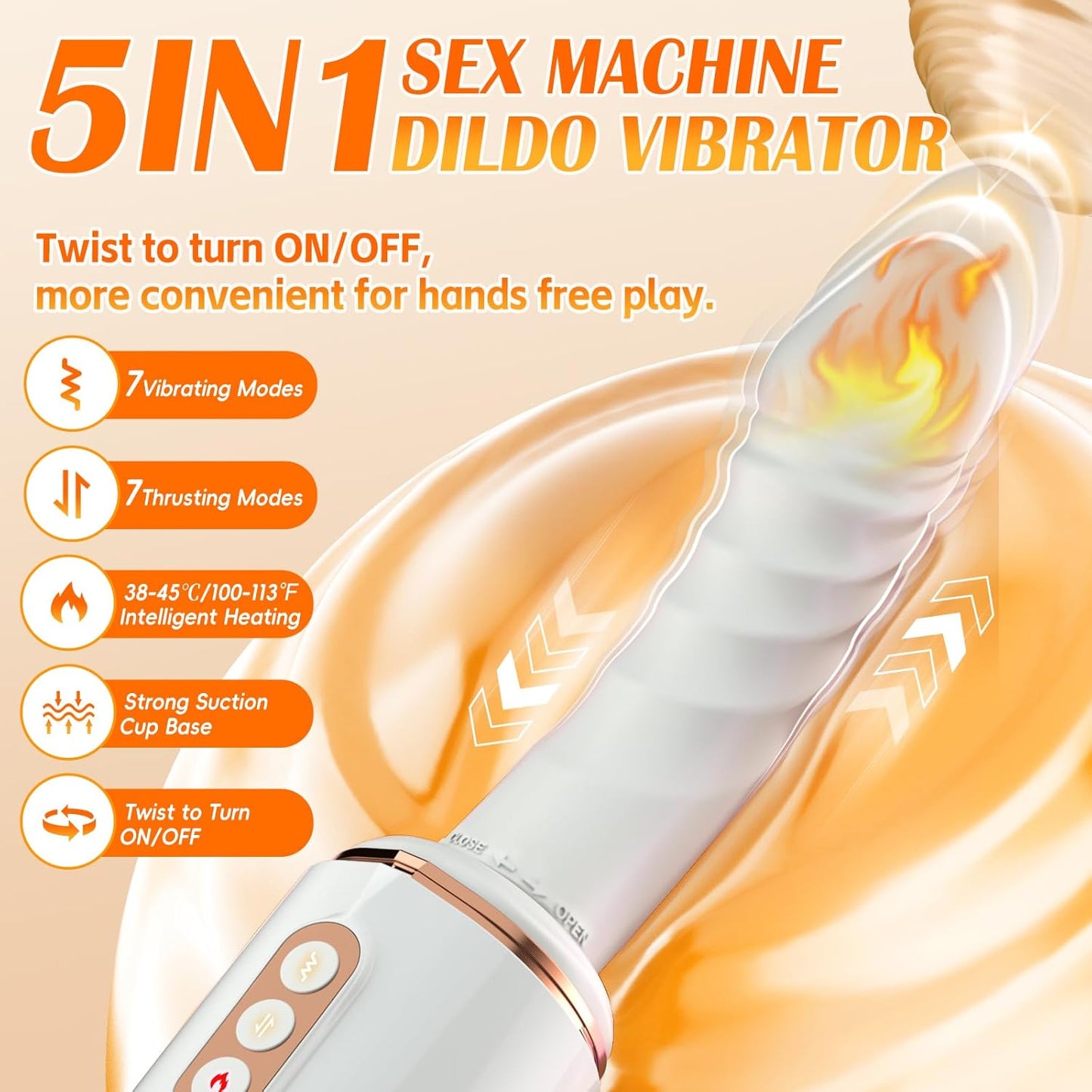 RefinedRush Thrusting Dildo Sex Machine