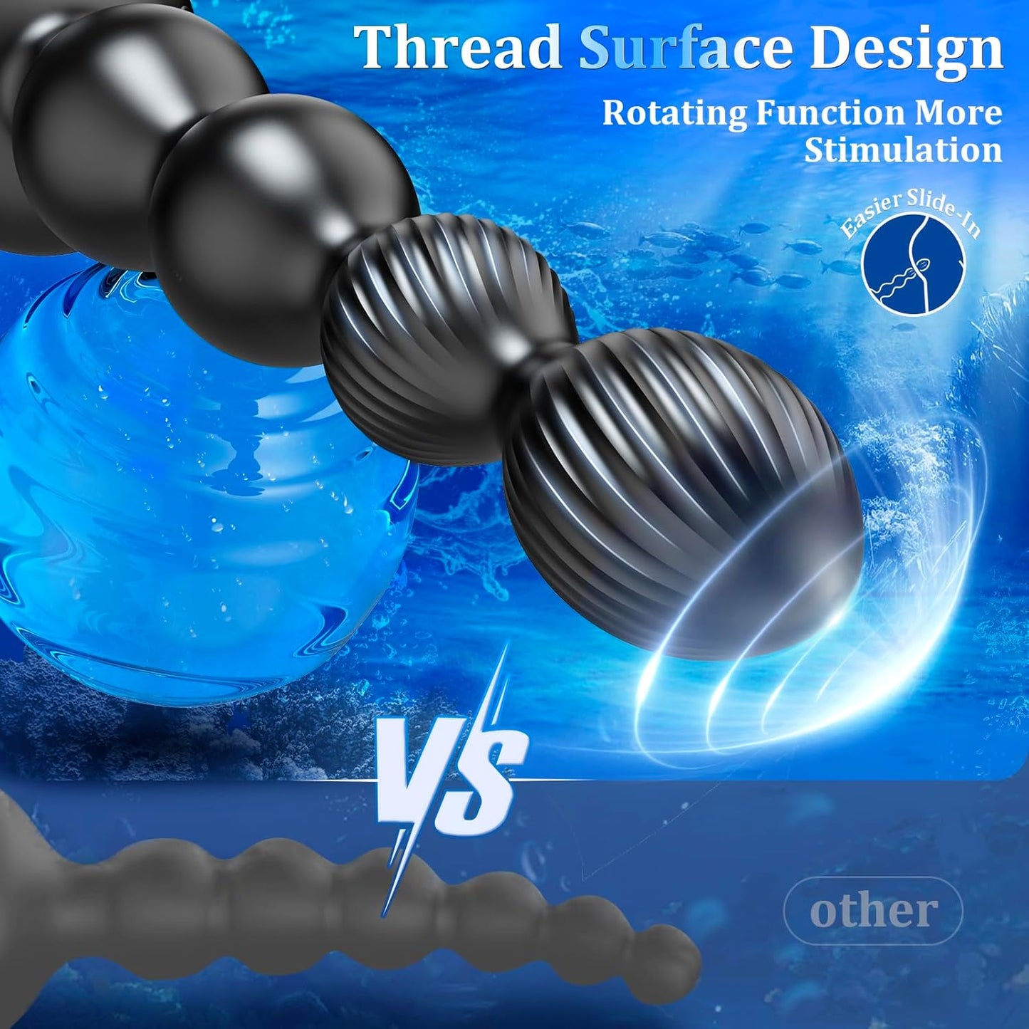 LumeWhisper 360° Long Rotating Vibrating Butt Plug